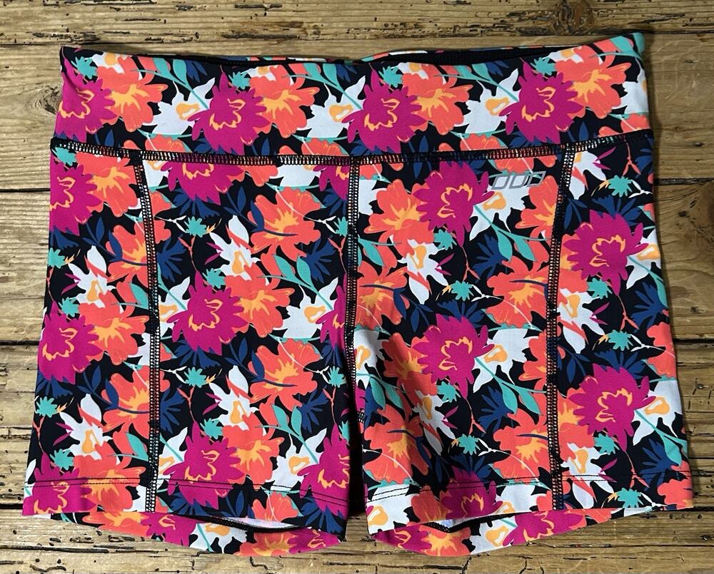 Lorna Jane Women’s Size M Vibrant Floral Running Shorts - NWOT